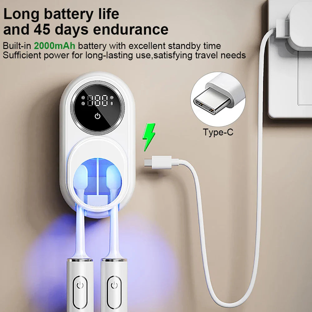 Portable UV Toothbrush Sanitizer